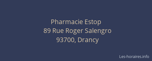 Pharmacie Estop