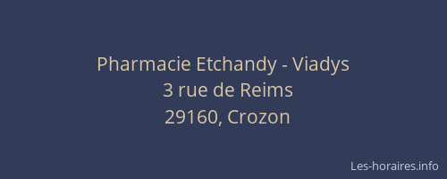 Pharmacie Etchandy - Viadys