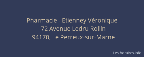 Pharmacie - Etienney V&eacute;ronique