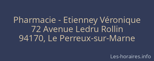 Pharmacie - Etienney Véronique