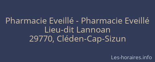 Pharmacie Eveillé - Pharmacie Eveillé