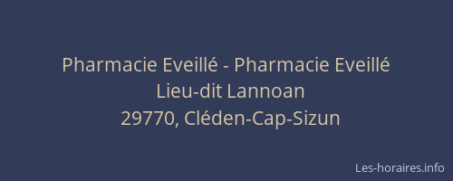 Pharmacie Eveillé - Pharmacie Eveillé