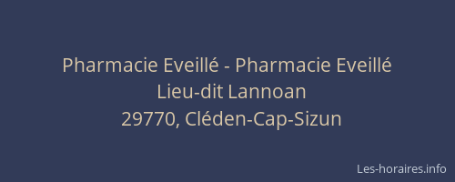 Pharmacie Eveill&eacute; - Pharmacie Eveill&eacute;