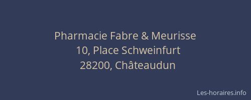 Pharmacie Fabre & Meurisse