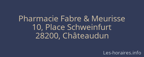 Pharmacie Fabre & Meurisse