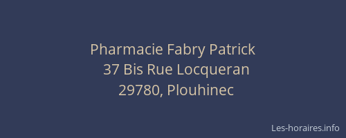 Pharmacie Fabry Patrick