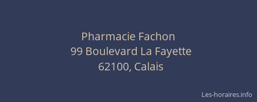 Pharmacie Fachon