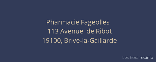Pharmacie Fageolles