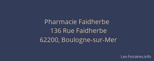 Pharmacie Faidherbe