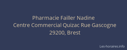 Pharmacie Failler Nadine