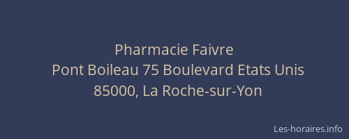 Pharmacie Faivre