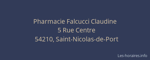 Pharmacie Falcucci Claudine