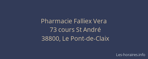 Pharmacie Falliex Vera