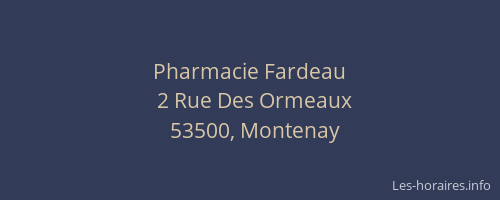 Pharmacie Fardeau