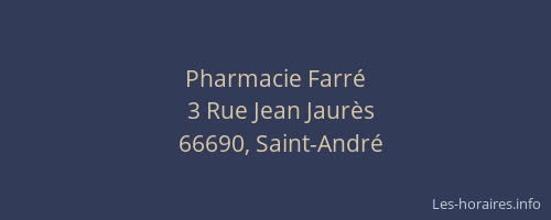 Pharmacie Farr&eacute;