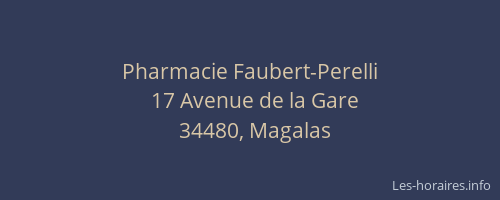Pharmacie Faubert-Perelli