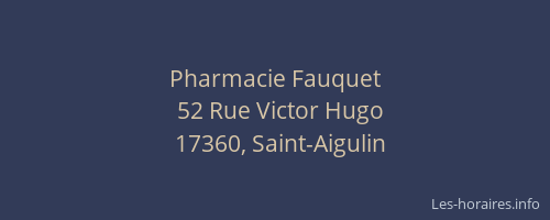 Pharmacie Fauquet