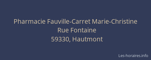 Pharmacie Fauville-Carret Marie-Christine