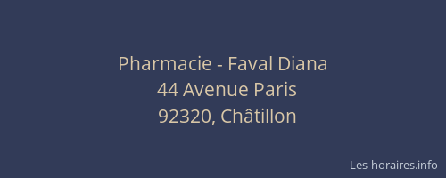 Pharmacie - Faval Diana
