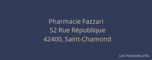 Pharmacie Fazzari