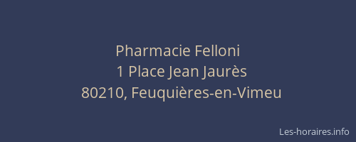 Pharmacie Felloni