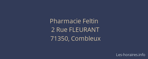 Pharmacie Feltin