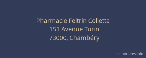 Pharmacie Feltrin Colletta