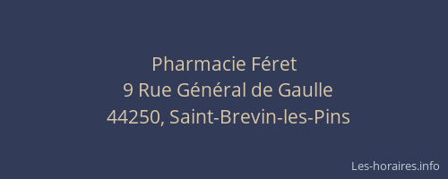 Pharmacie Féret