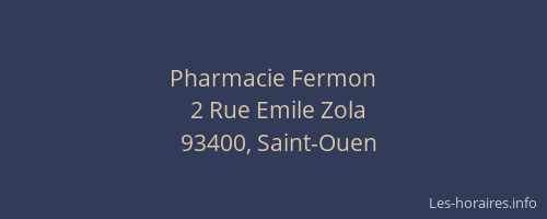 Pharmacie Fermon