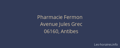 Pharmacie Fermon