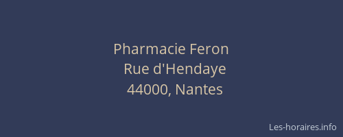 Pharmacie Feron