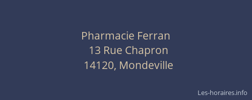Pharmacie Ferran