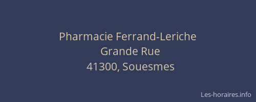 Pharmacie Ferrand-Leriche