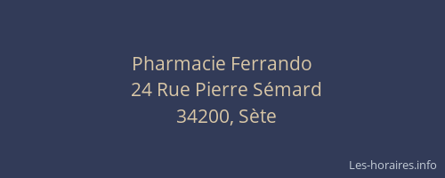 Pharmacie Ferrando