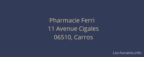 Pharmacie Ferri