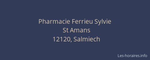 Pharmacie Ferrieu Sylvie