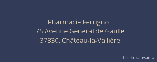 Pharmacie Ferrigno