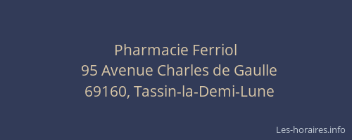Pharmacie Ferriol