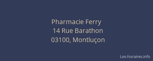 Pharmacie Ferry