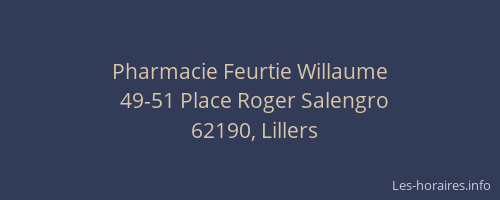 Pharmacie Feurtie Willaume