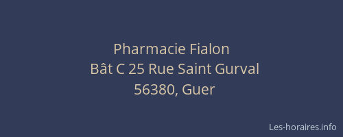 Pharmacie Fialon