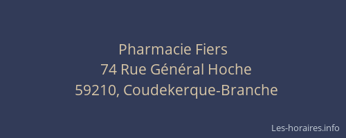 Pharmacie Fiers