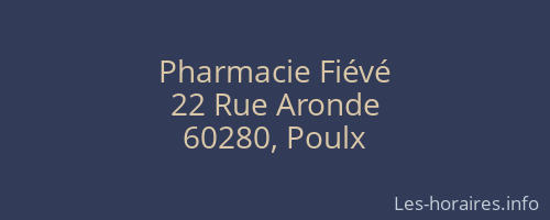 Pharmacie Fiévé