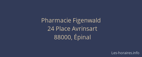 Pharmacie Figenwald
