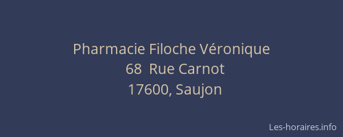 Pharmacie Filoche Véronique