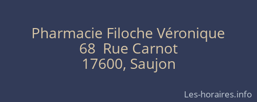Pharmacie Filoche Véronique