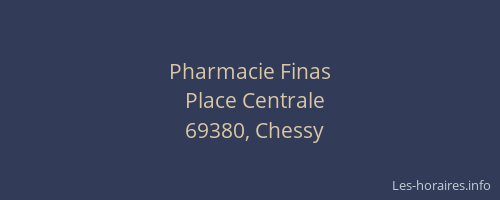 Pharmacie Finas