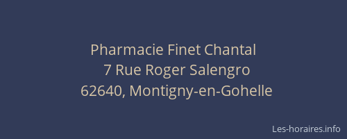 Pharmacie Finet Chantal