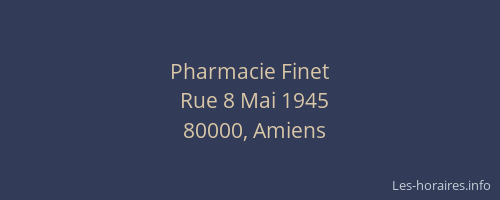 Pharmacie Finet