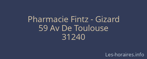 Pharmacie Fintz - Gizard